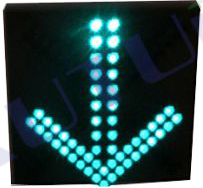 Green arrow single-sided (pixel tube) signal light