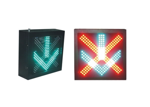 Red cross green arrow single side (light beads)