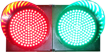 Red and green full screen two units